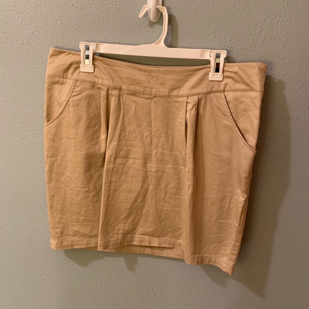 Khaki Business Skirt